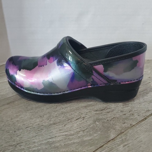 Dansko Professional‎ Mystic Patent Leather Nursing Clog Sz 39/9 Purple Podiatric - Picture 4 of 9